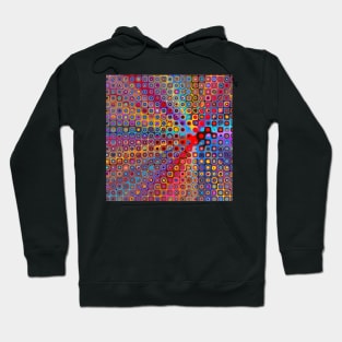 Colorful dots and squares 2 Hoodie